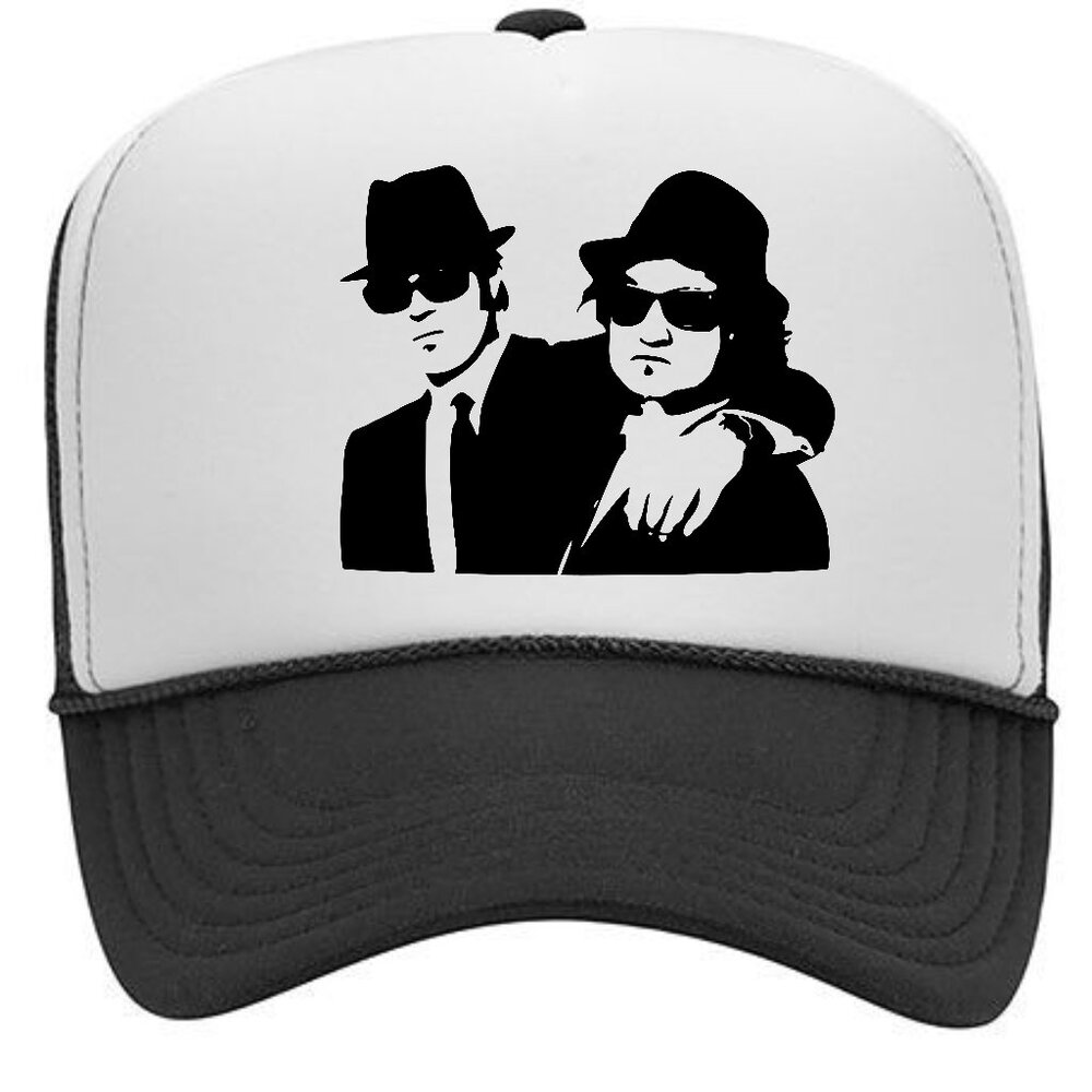 Blues Brothers Foam Trucker Mesh Snapback Cap Hat Bla…
